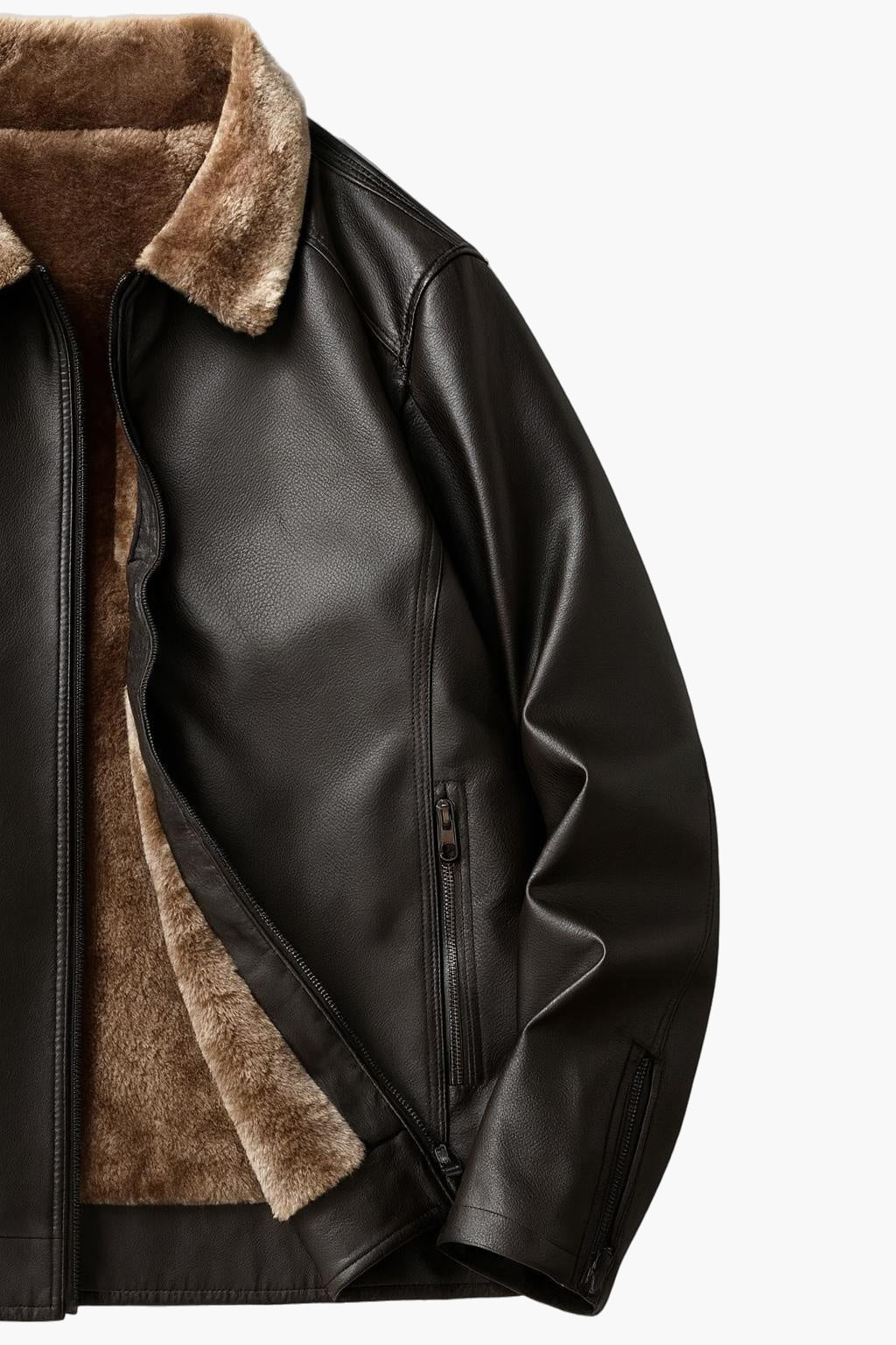 Men’s Thickened Hooded Jacket – Fur-Lined Softshell Coat