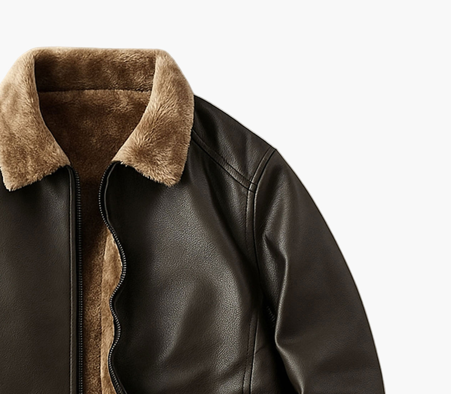 Men’s Thickened Hooded Jacket – Fur-Lined Softshell Coat