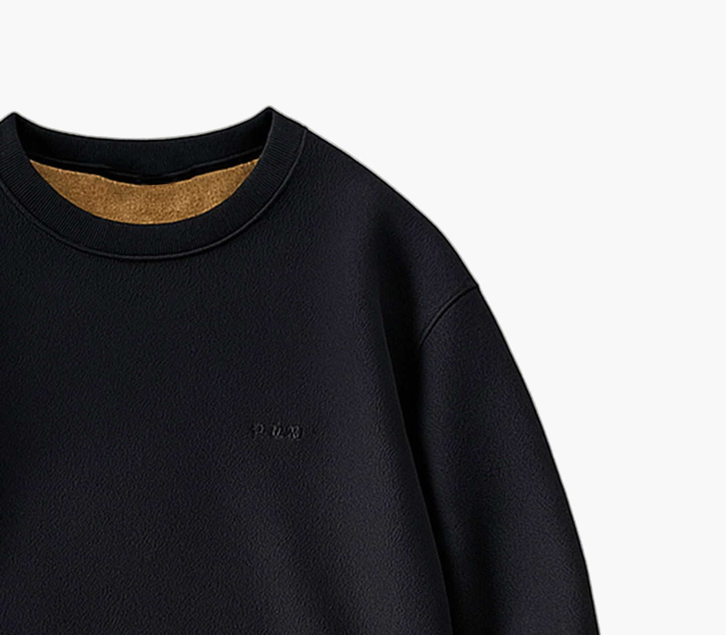 Men’s Fleece Sweatshirt – Cozy Crew Neck Pullover with Ribbed Cuffs