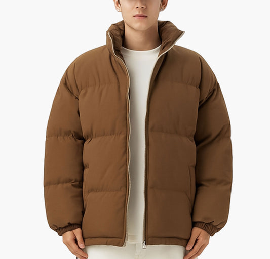 Unisex Heavy-Duty Winter Coat – Thick Insulated Full-Zip Cold Weather Jacket