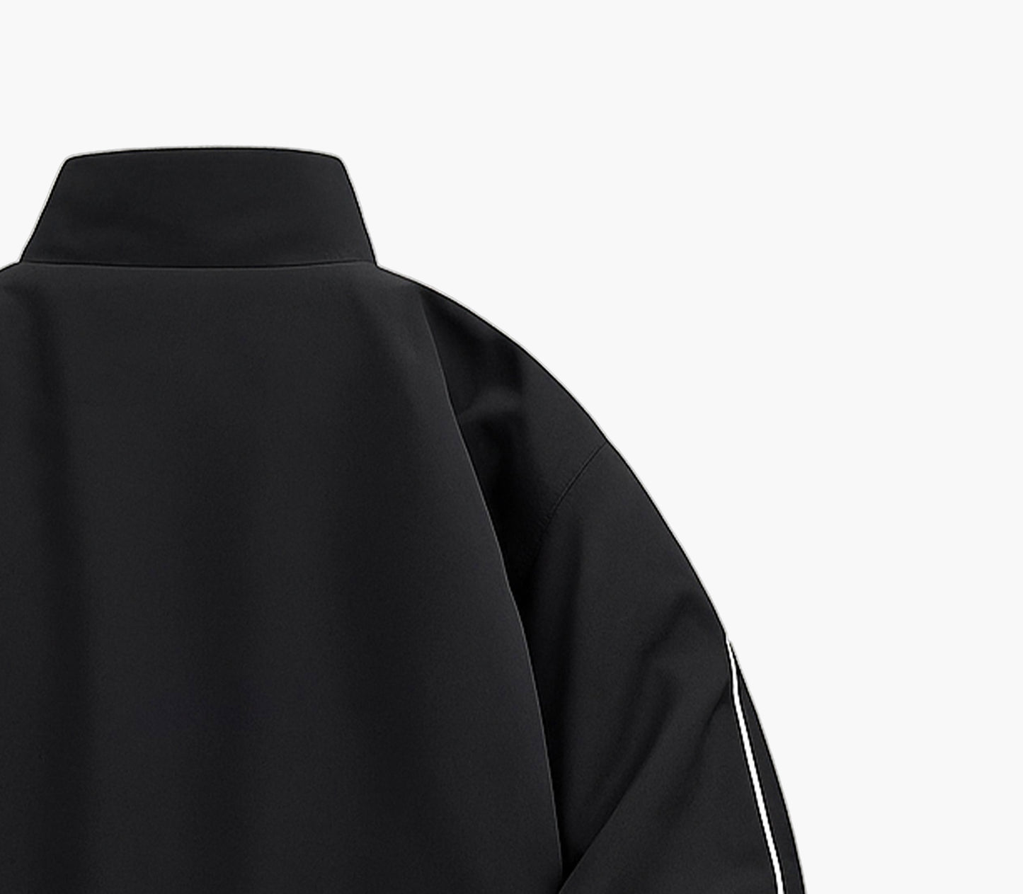 Unisex Color Block Striped Jacket – Men’s Zip-Up Casual Coat with Ribbed Cuffs