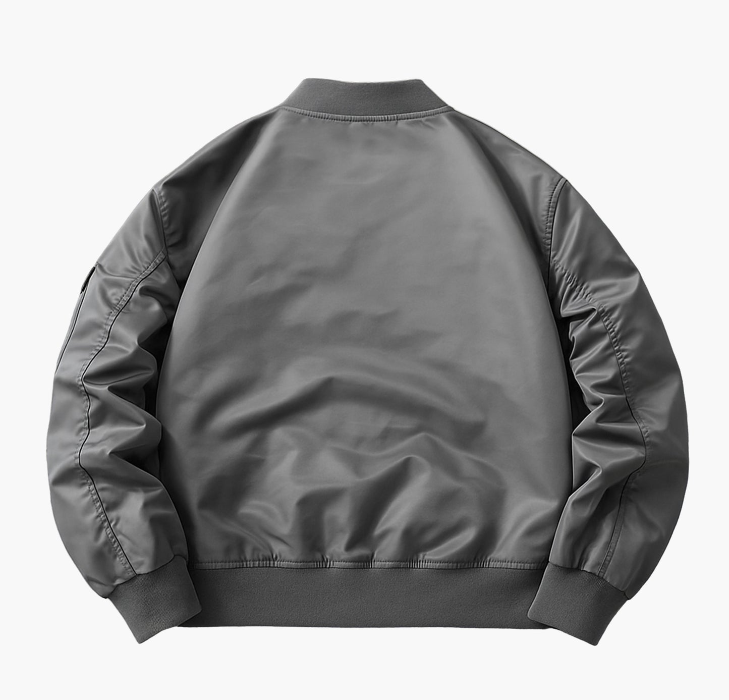 Men’s Heavy-Duty Bomber Jacket – Zippered Multi-Pocket Flight Style