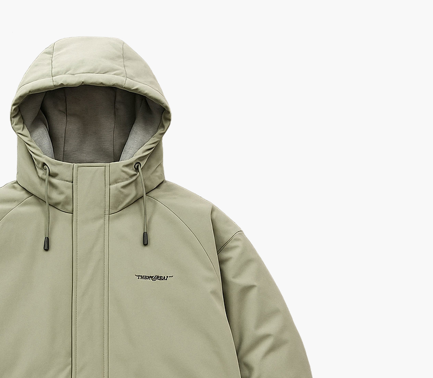 Reversible Hooded Winter Jacket – Heavy-Duty Full-Zip Outdoor Coat