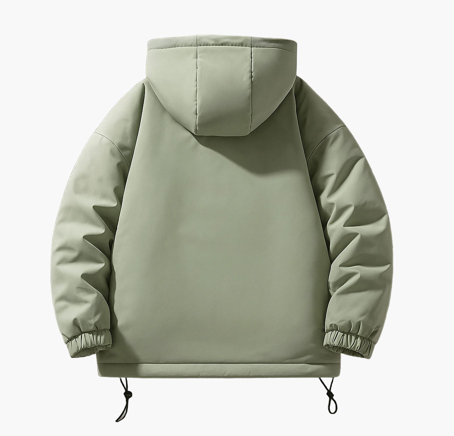 Reversible Hooded Winter Jacket – Heavy-Duty Full-Zip Outdoor Coat