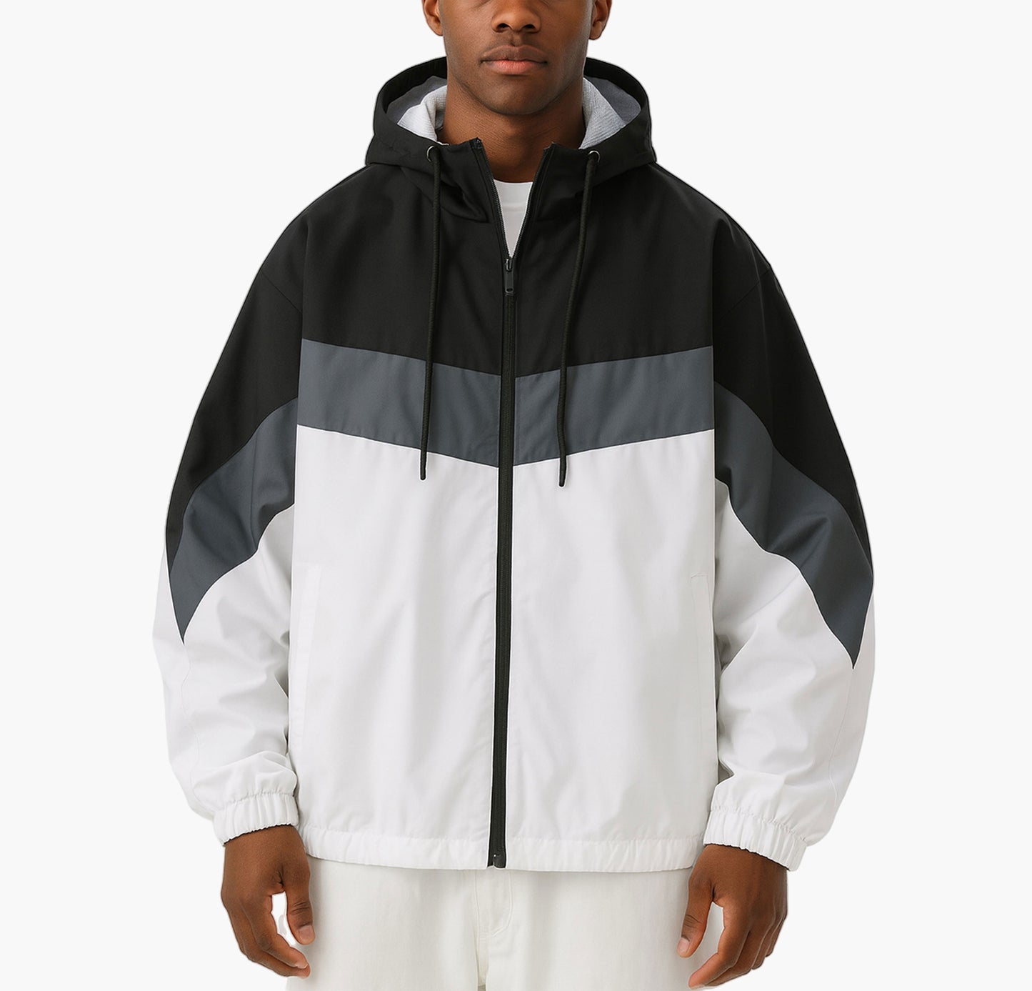 Men’s Lightweight Hooded Jacket – Breathable Sports Zip-Up Coat