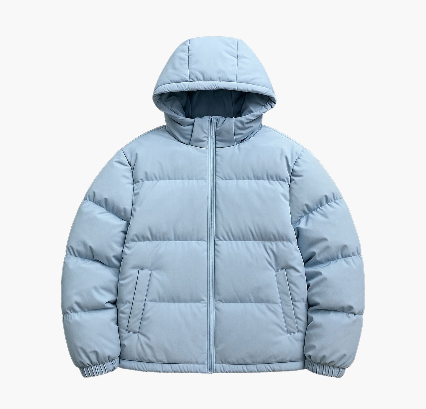 Men’s Heavy-Duty Hooded Jacket – Full-Zip Winter Streetwear Coat