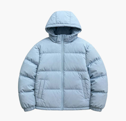 Men’s Heavy-Duty Hooded Jacket – Full-Zip Winter Streetwear Coat