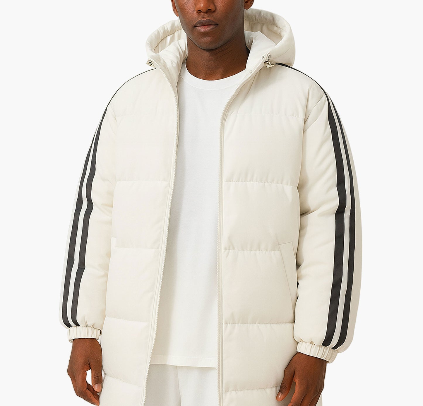 Men’s Winter Long Coat – Thick Hooded Insulated Jacket