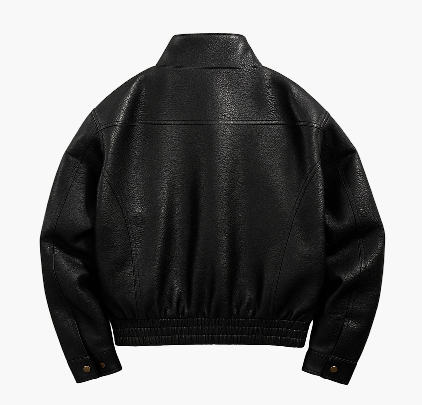 Men’s Black Bomber Jacket – Full-Zip Softshell with Chest Pocket