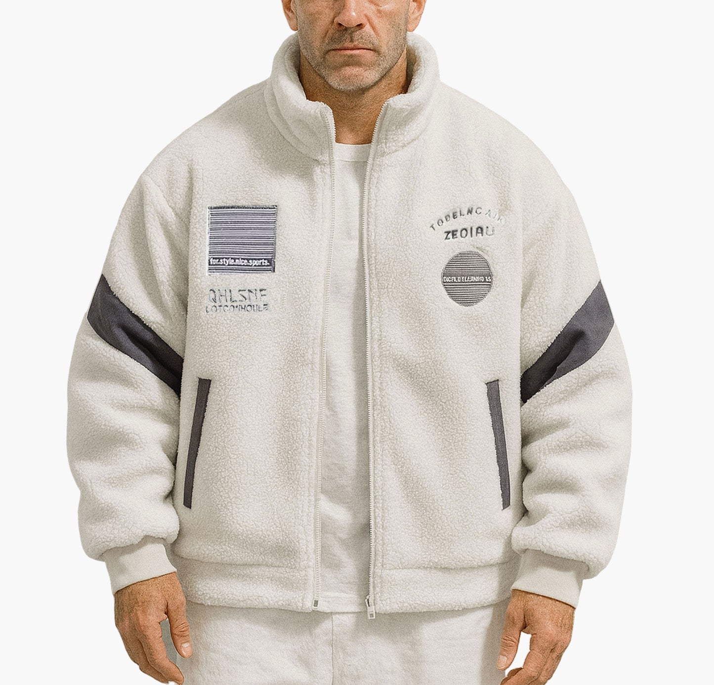 Men’s Heavy-Duty Thermal Jacket – Full-Zip Winter Outerwear