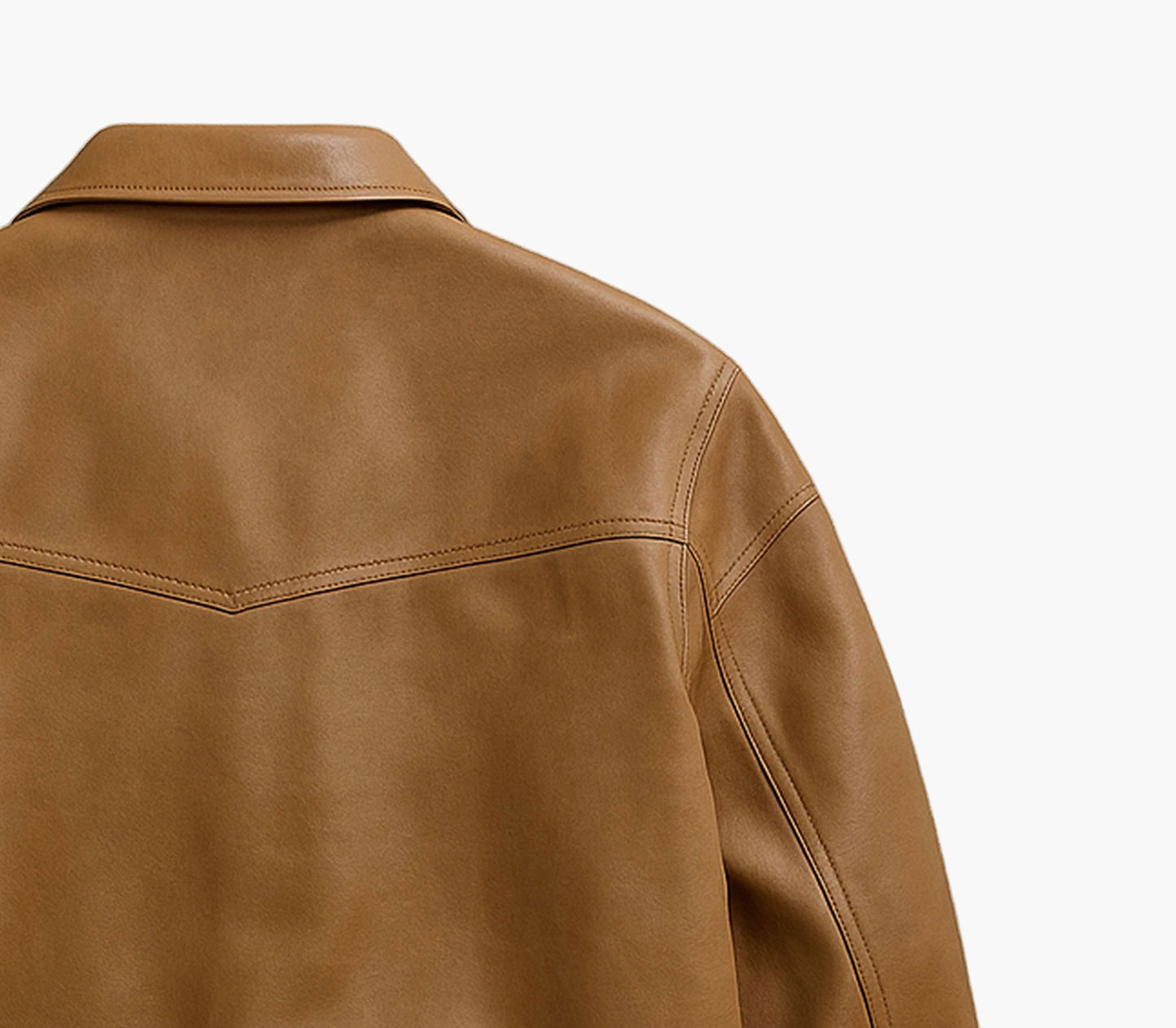 Men’s PU Leather Jacket – Slim-Fit Zip-Up Business Coat