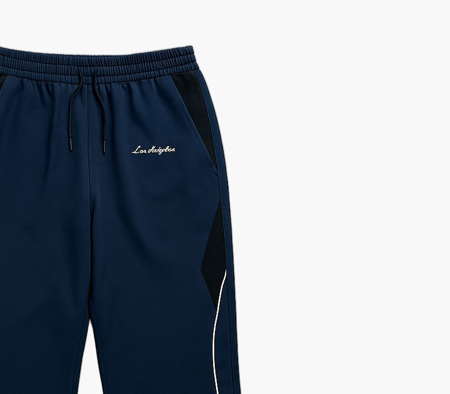 Men’s Loose Fit Jogger Pants – Color Block Trousers with Stripes & Letter Print