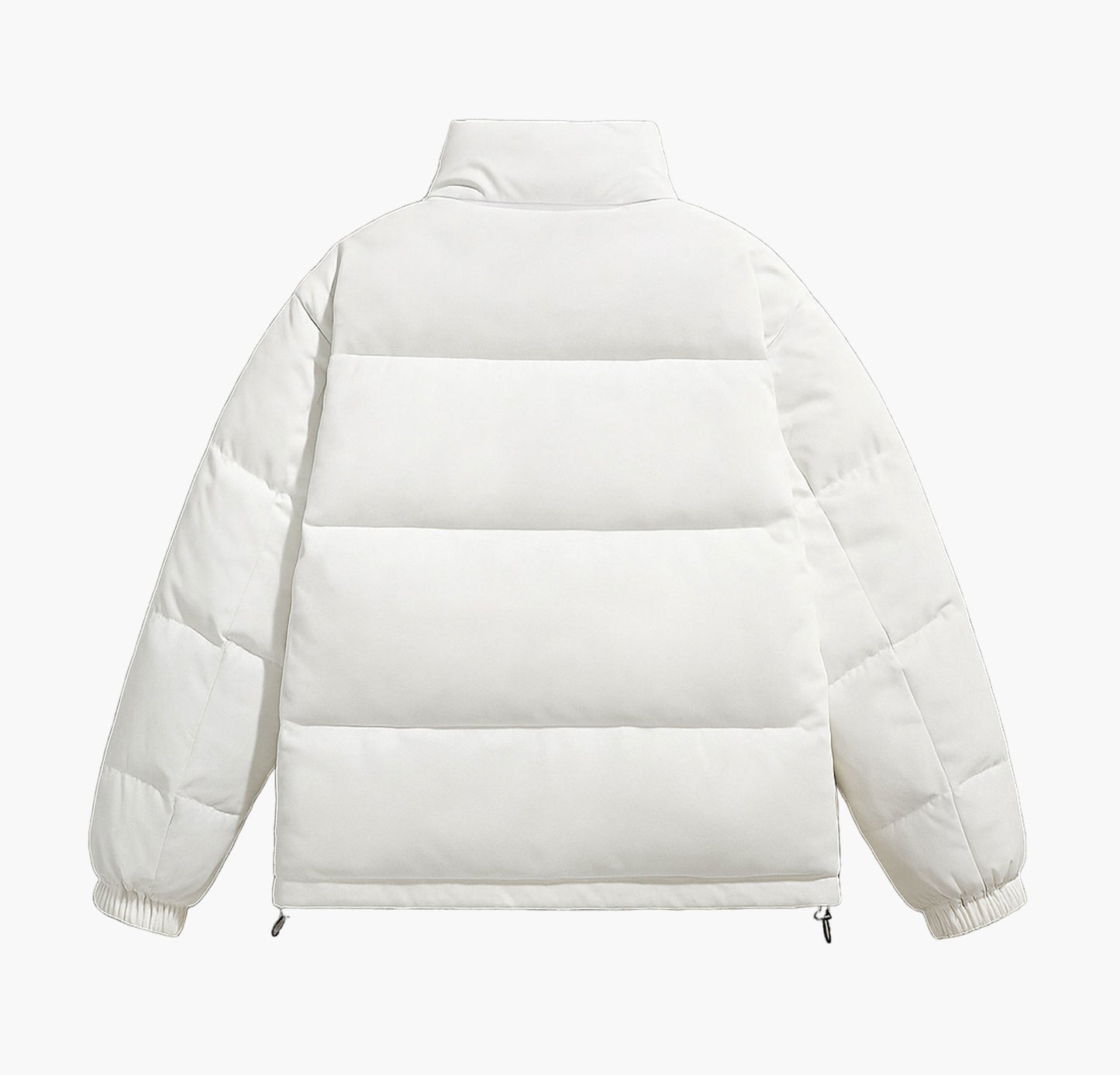 Men’s Heavy-Duty Winter Jacket – Stand-Collar Full-Zip Outdoor Coat