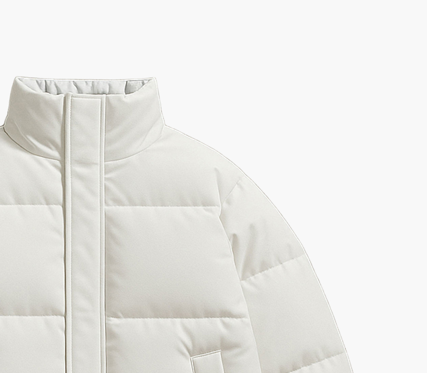 Men’s Heavy-Duty Winter Jacket – Stand-Collar Full-Zip Outdoor Coat