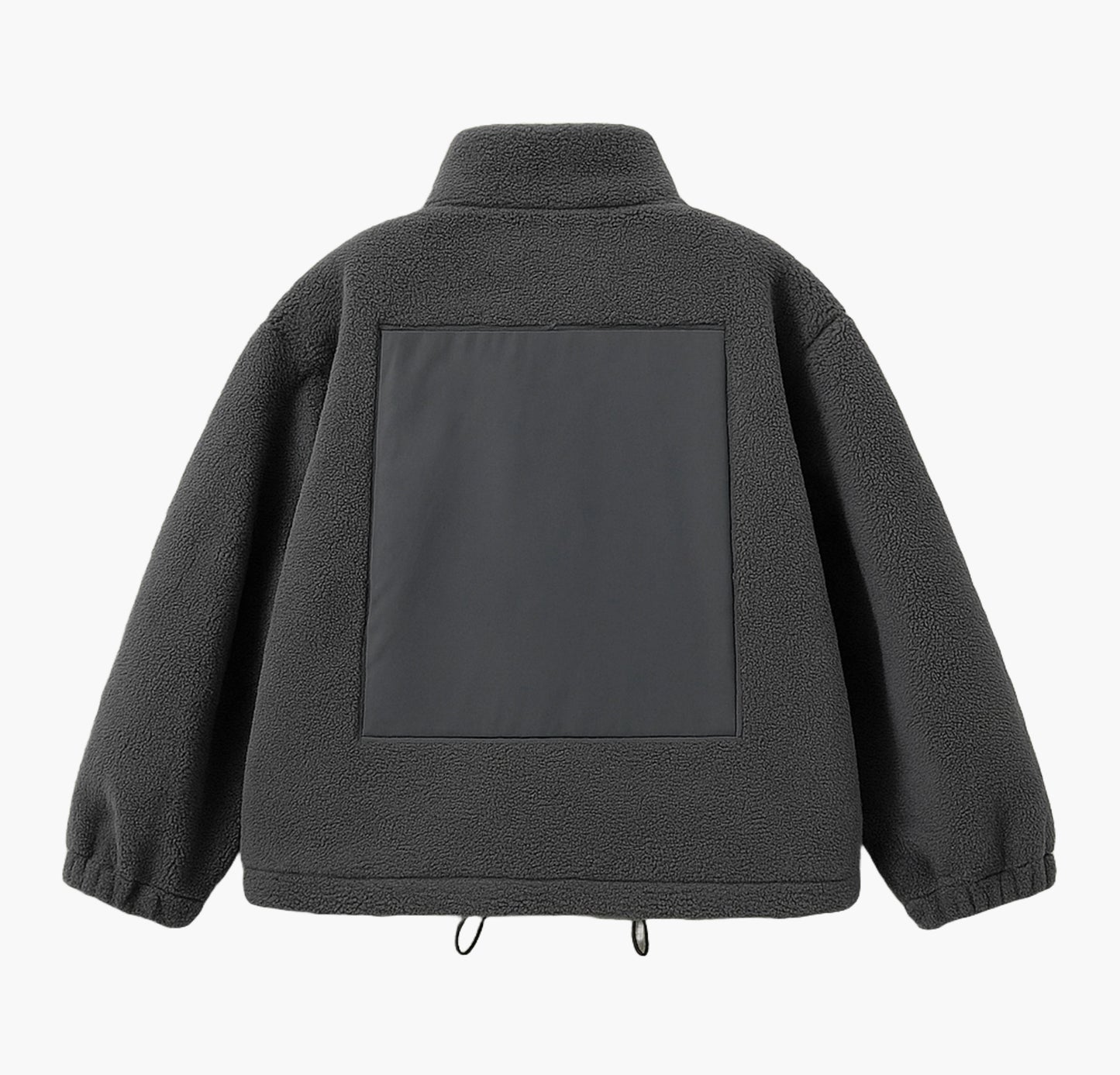 Reversible Sheepskin-Like Winter Jacket – Full-Zip Stand Collar Coat