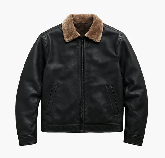 Men’s Casual Fleece-Lined Jacket – Thick Warm Winter Coat