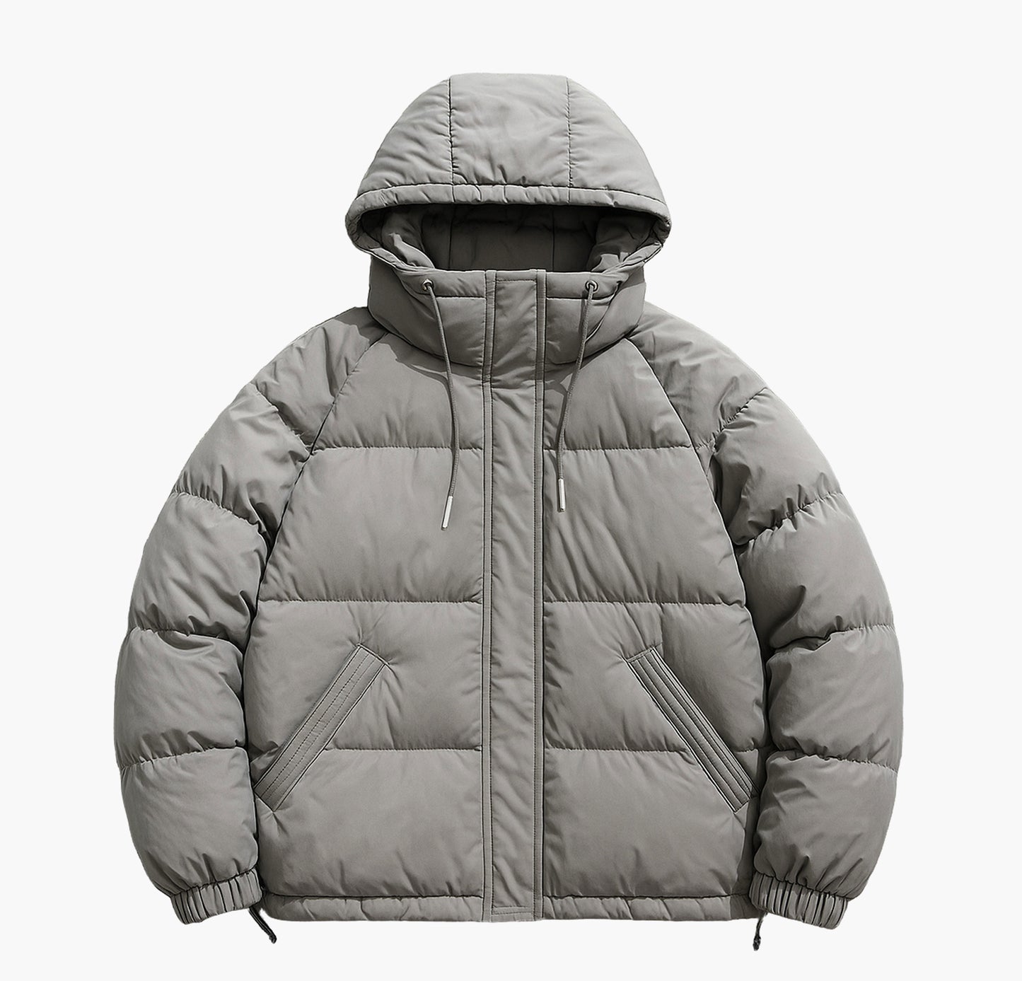 Men’s Hooded Down Jacket – Full-Zip Winter Coat