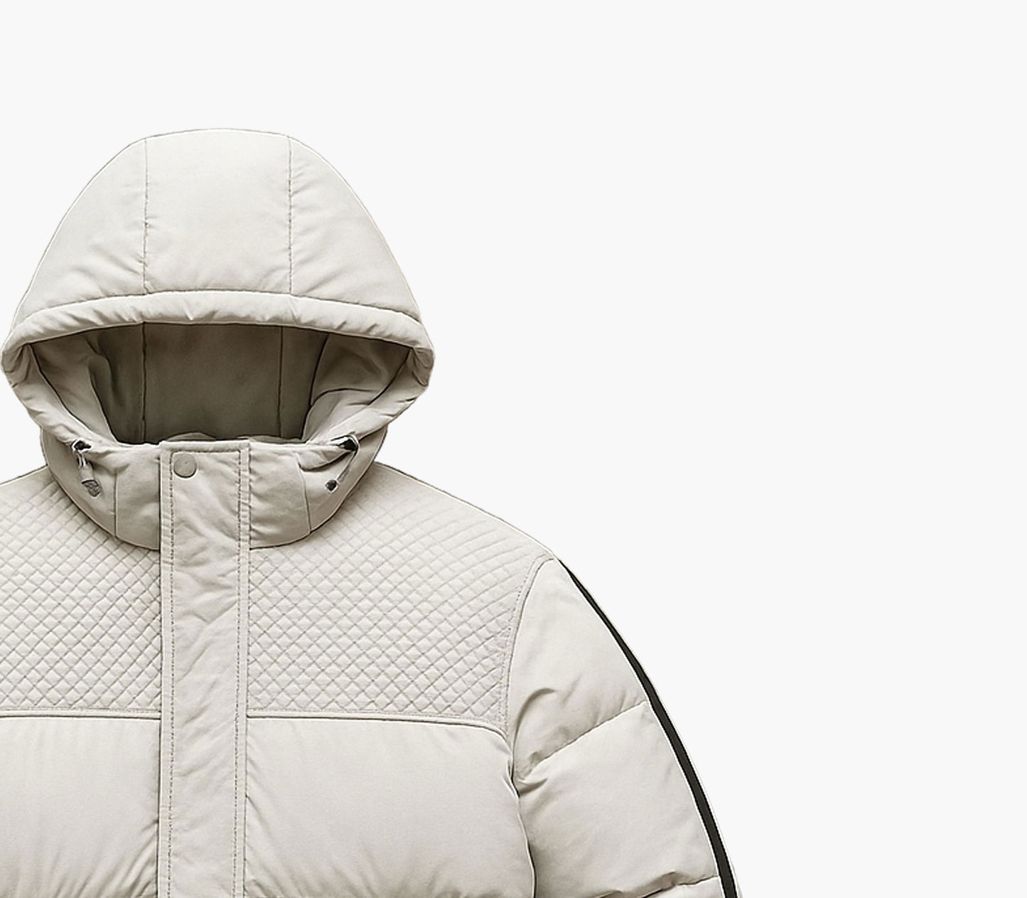 Men’s Casual Hooded Jacket – Warm Thick Padded Winter Coat