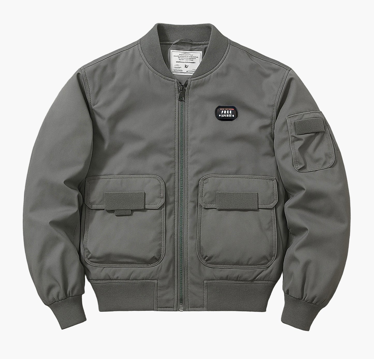 Men’s Oversized Motorcycle Bomber Jacket – Casual Loose Fit with Pockets