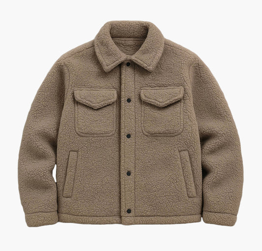 Men’s Heavyweight Fleece Jacket – Thick Warm Winter Coat