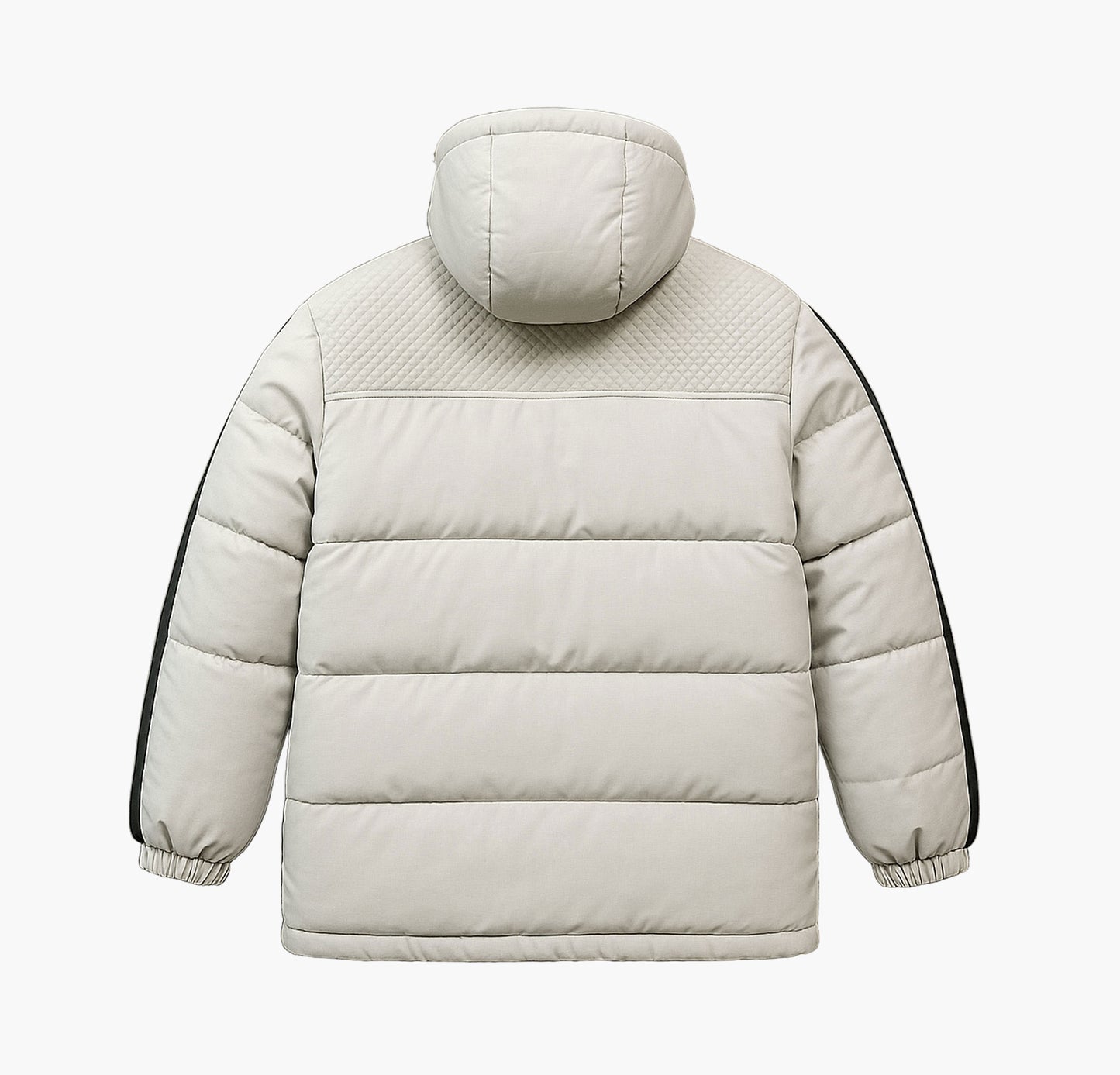 Men’s Casual Hooded Jacket – Warm Thick Padded Winter Coat