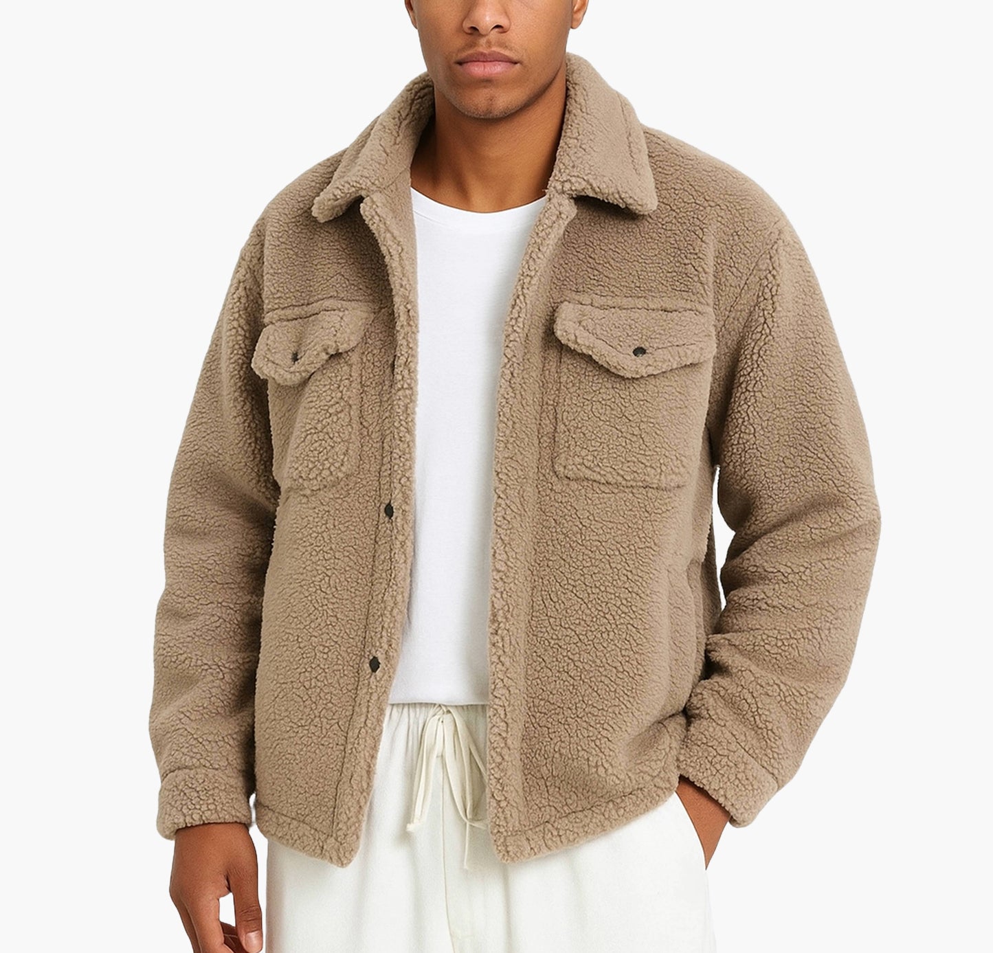 Men’s Heavyweight Fleece Jacket – Thick Warm Winter Coat