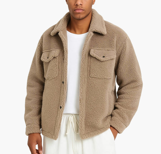 Men’s Heavyweight Fleece Jacket – Thick Warm Winter Coat