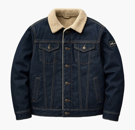 Winter Warm Collar Jacket – Heavy-Duty Button-Up Outdoor Coat