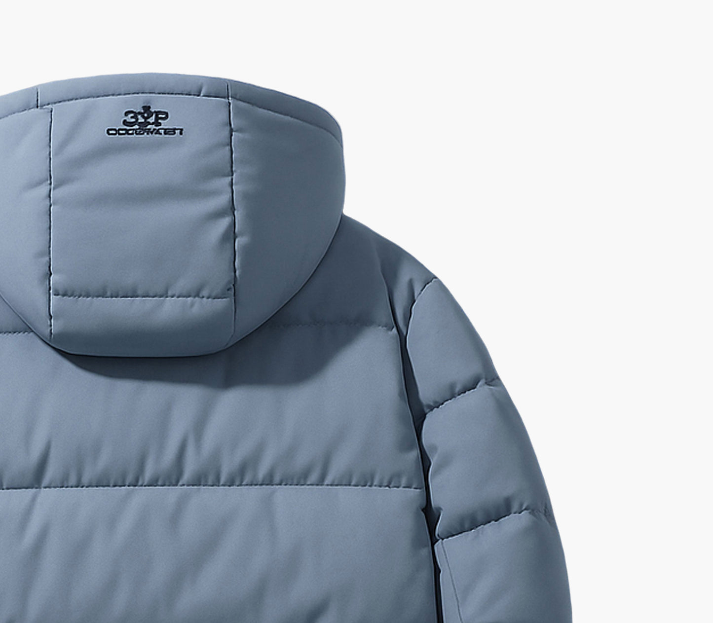 Men’s Heavy-Duty Hooded Winter Jacket – Windproof Full-Zip Outdoor Coat