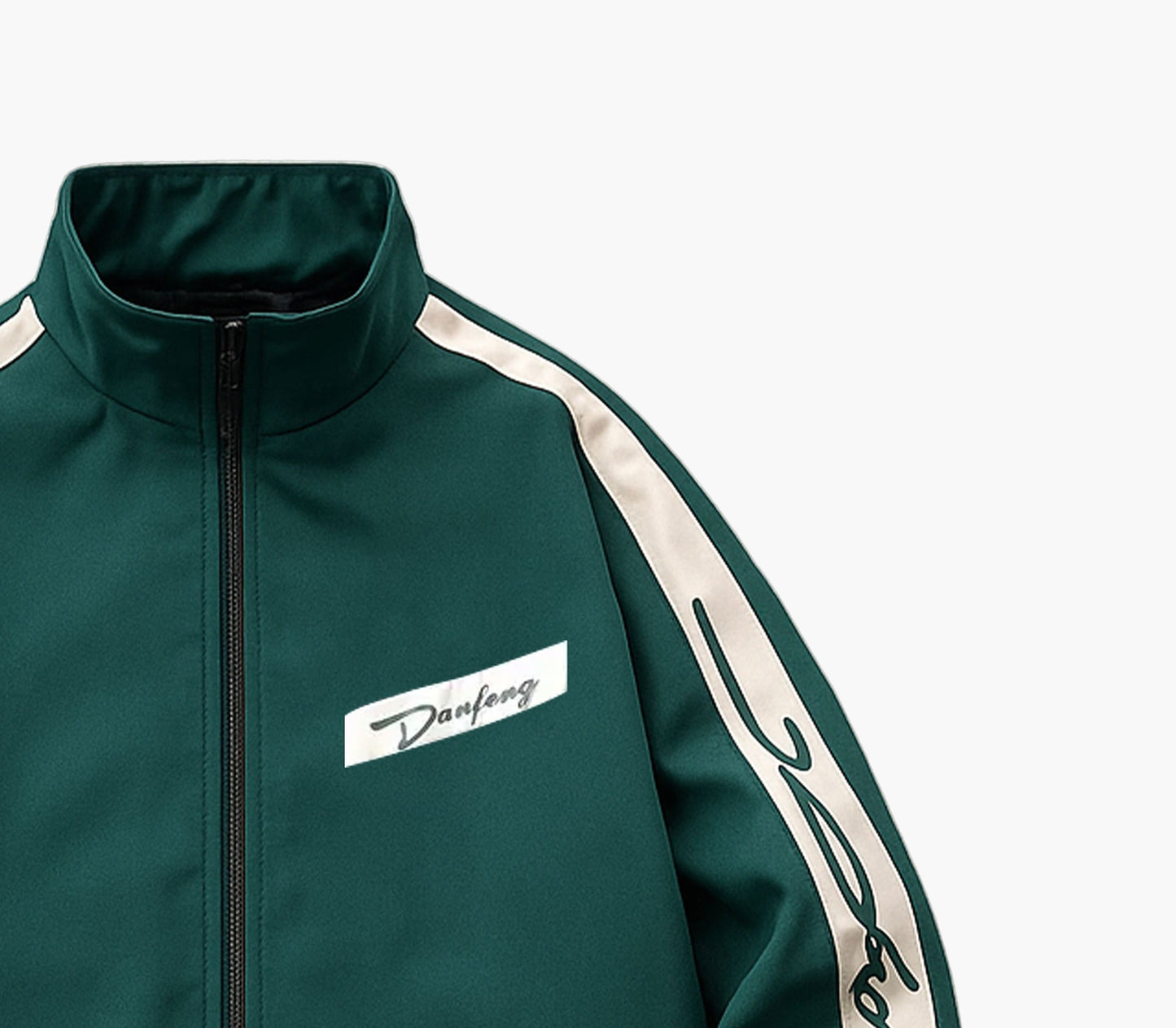 Men’s Lightweight Zip-Up Jacket – Outdoor Windbreaker with Pockets & Stand Collar