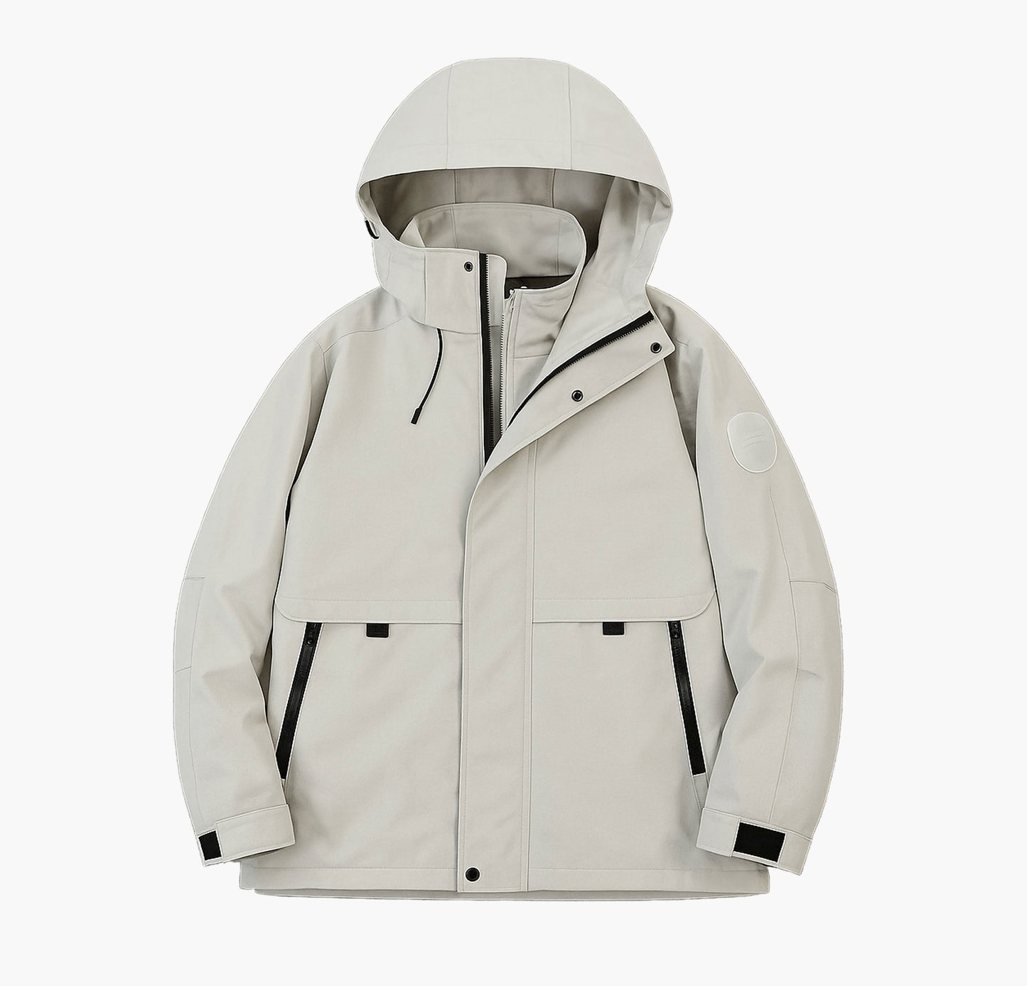 Men’s 3-in-1 Heavy-Duty Winter Jacket – Full-Zip Hooded Windproof Coat