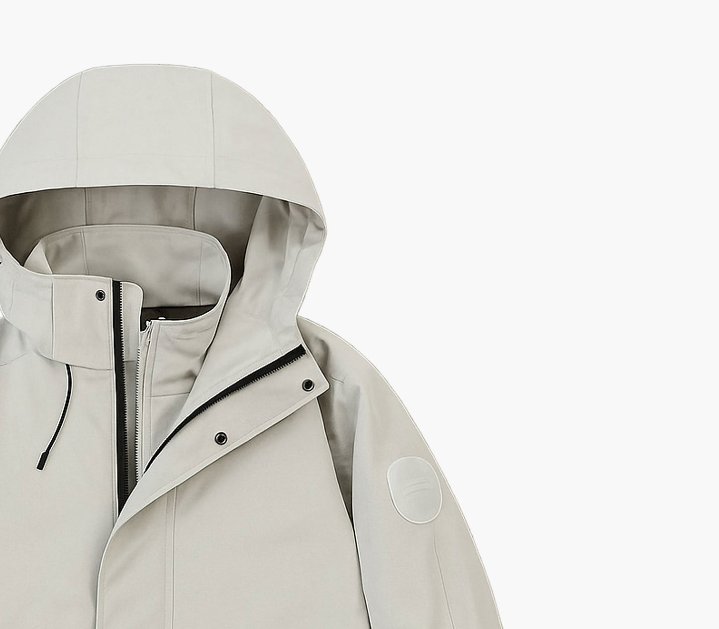 Men’s 3-in-1 Heavy-Duty Winter Jacket – Full-Zip Hooded Windproof Coat