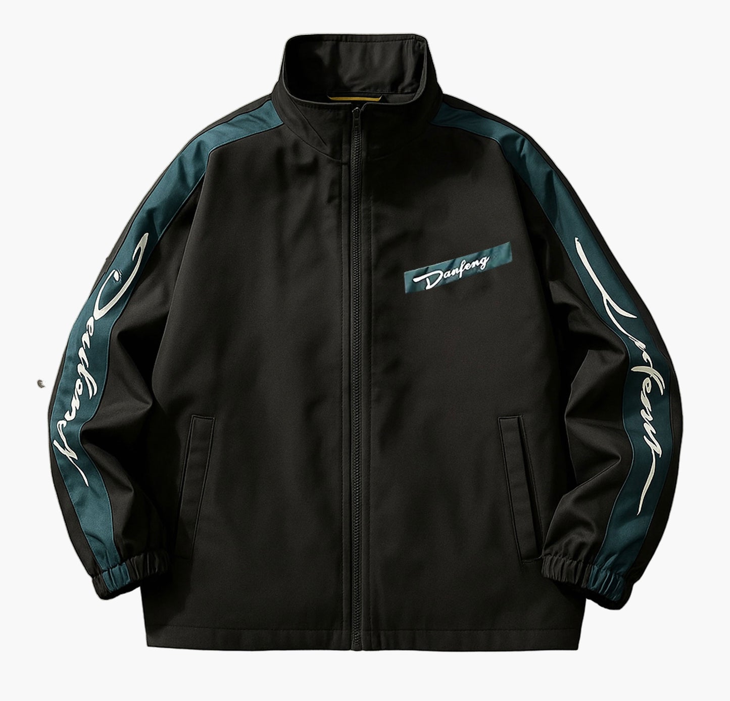 Men’s Lightweight Windbreaker – Zip-Up Outdoor Jacket with Stand Collar & Pockets