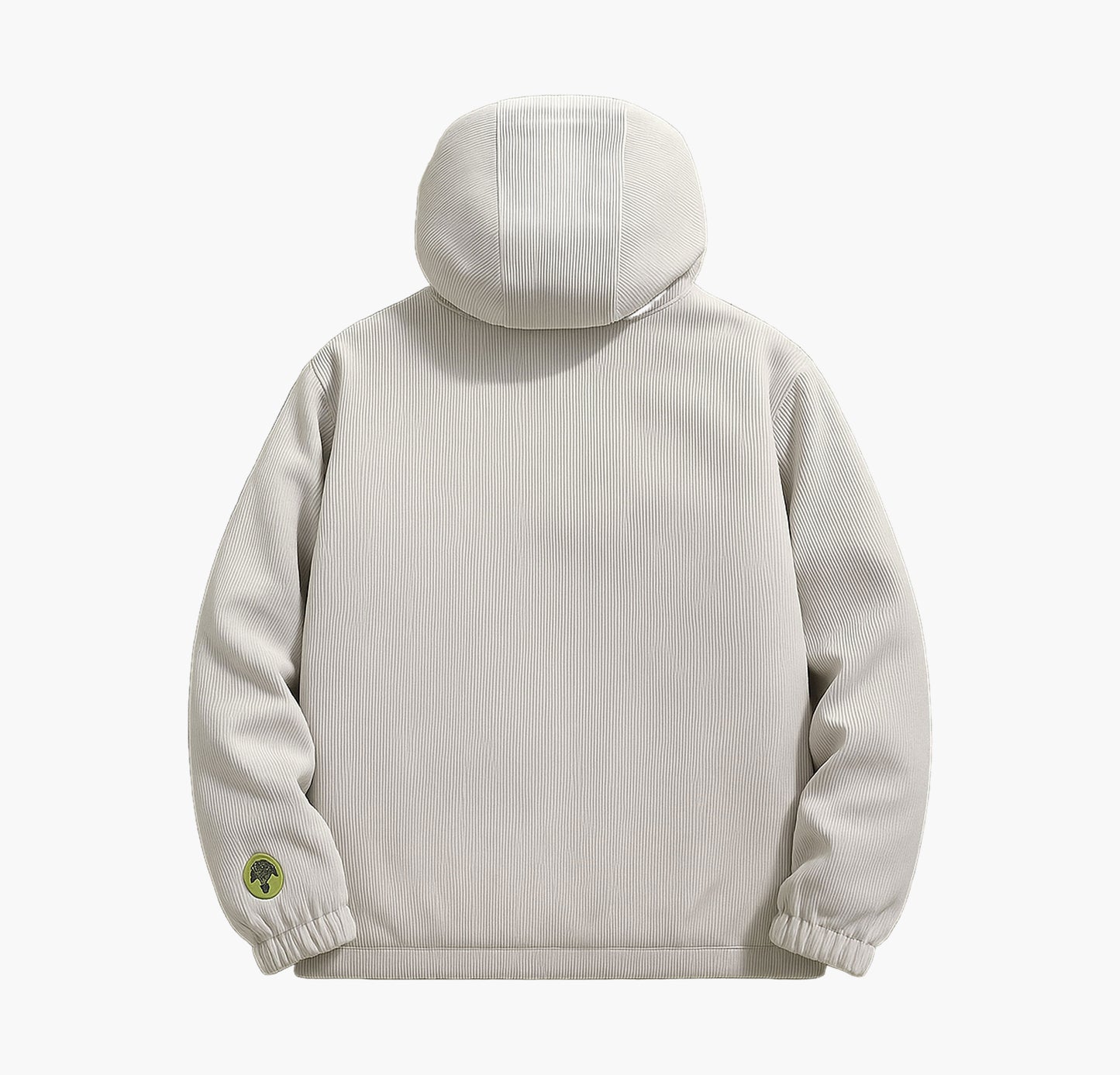 Men’s Heavy-Duty Hooded Winter Jacket – Insulated Full-Zip Color-Block Coat