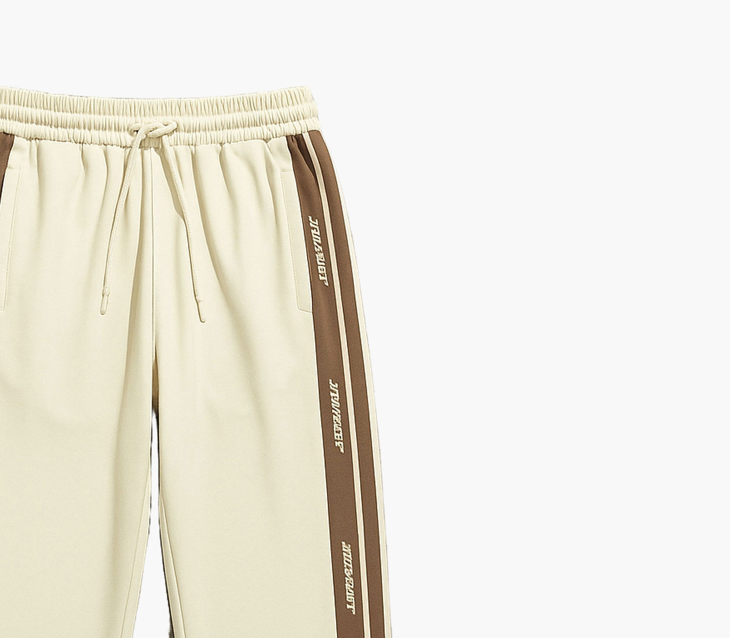 Men’s Printed Jogger Pants – Straight-Leg Striped Trousers with Elastic Cuffs