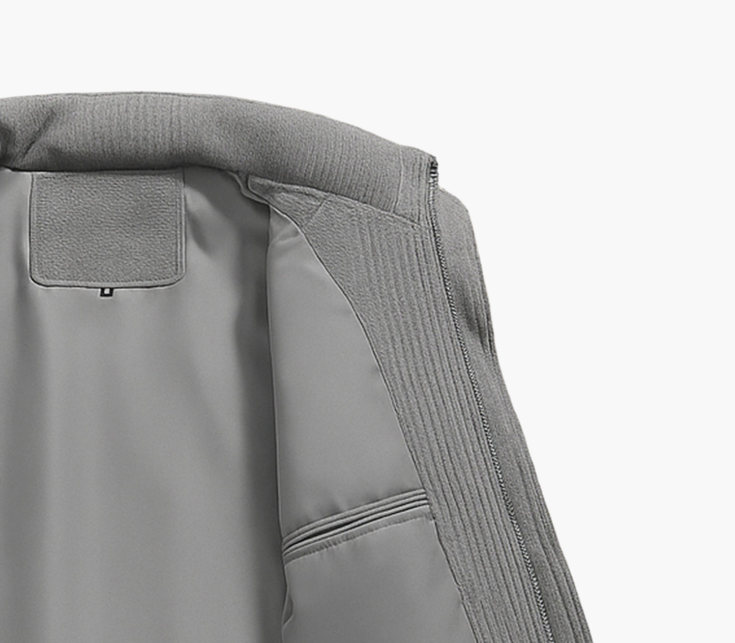 Men’s Heavy-Duty Winter Jacket – Full-Zip Stand Collar Coat