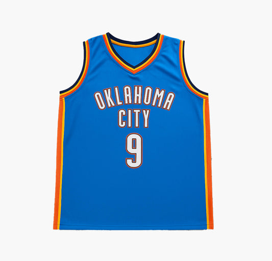 Blue Retro Basketball Jersey