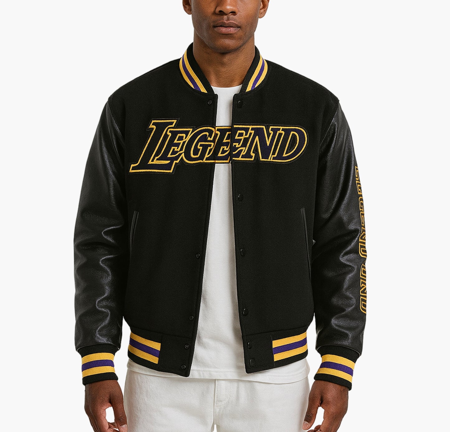Men’s Retro Baseball Jacket – Varsity #21 Letterman Coat