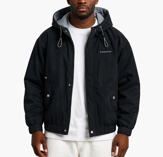 Men’s Tie-Dye Hooded Flight Jacket – Spring/Autumn Windbreaker