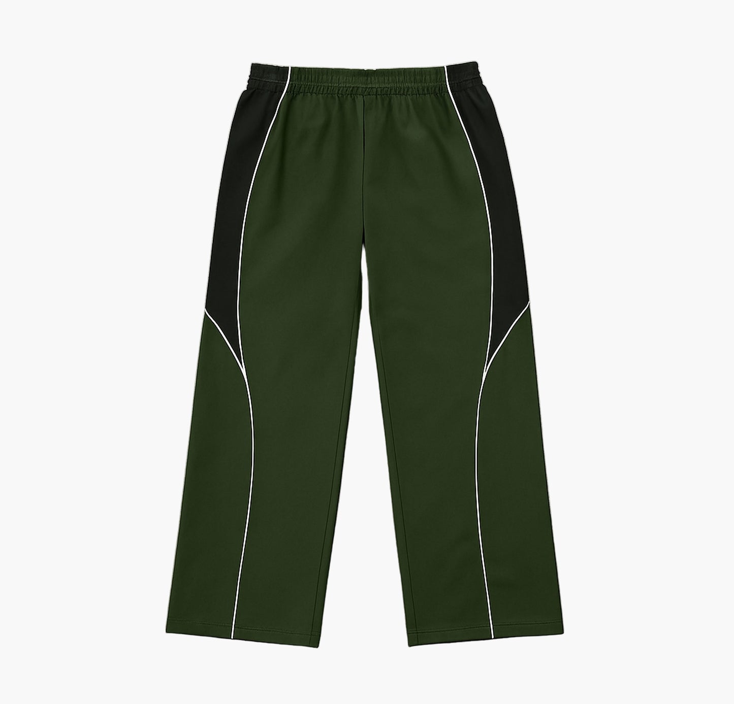 Men’s Loose Fit Joggers – Color Block Sport Pants with Stripes & Letter Print