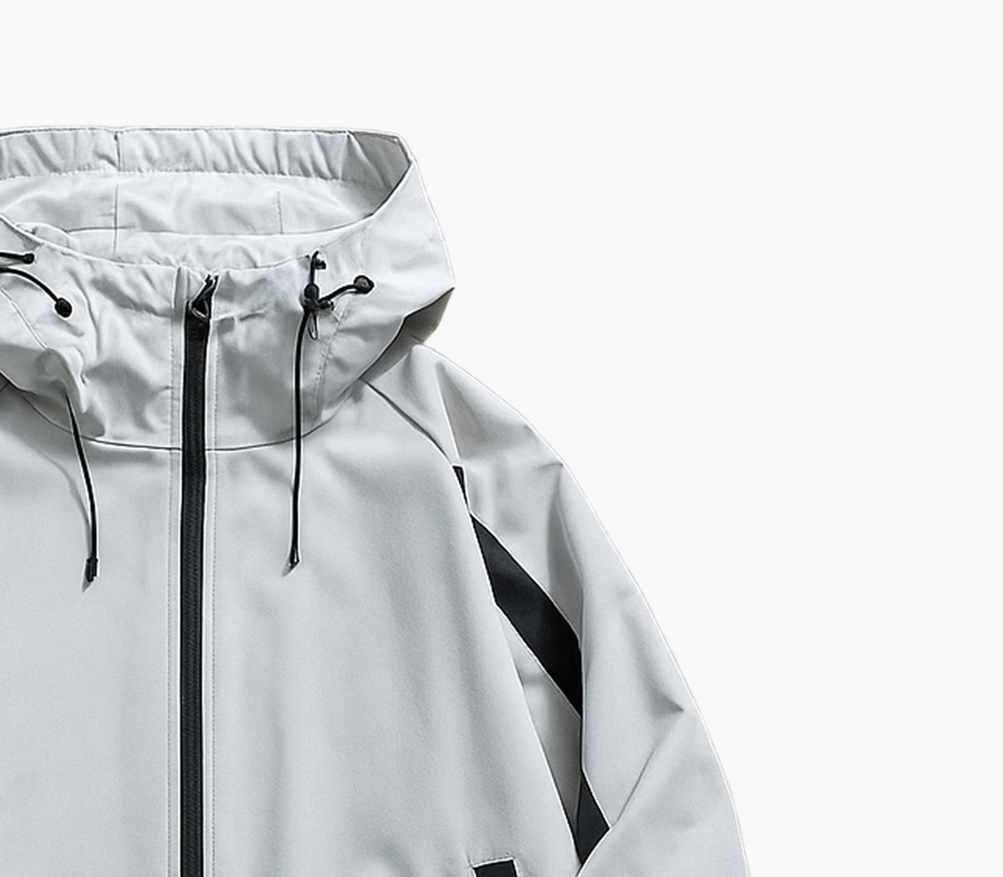 Men’s Windproof Hooded Jacket – Lightweight Burgundy Zip-Up Windbreaker