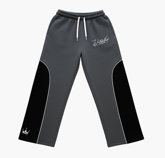 Y2K Street Style Joggers – Color Block Pants with Letter Embroidery & Drawstring Waist