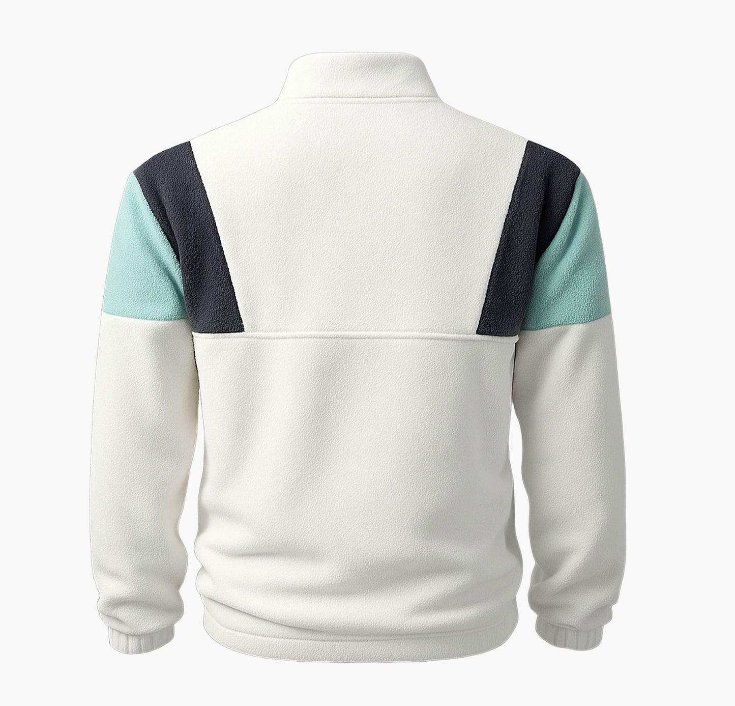 Unisex Fleece-Lined Zip-Up Jacket – Block Design with “New York” Embroidery