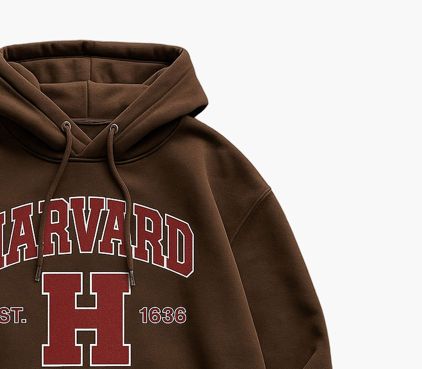 Men’s Harvard Print Hoodie – Casual Pullover with Kangaroo Pocket