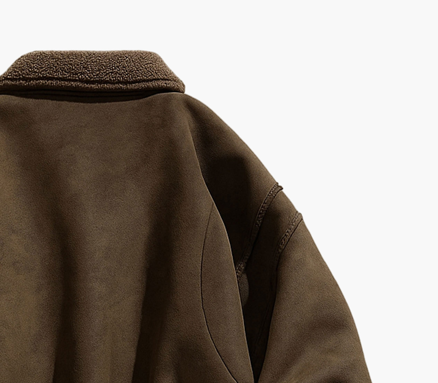 Men’s Thick Fleece Winter Jacket – Windproof Zip-Up Coat