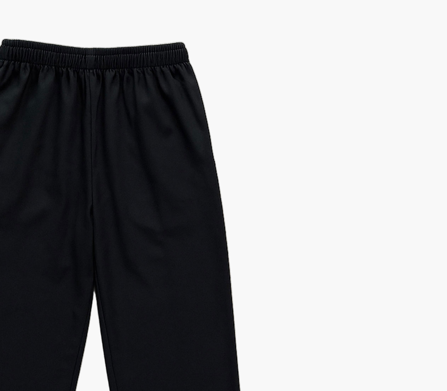 Men’s Oversized Athletic Joggers – Black Heavyweight Pants with White Stripe & Pockets