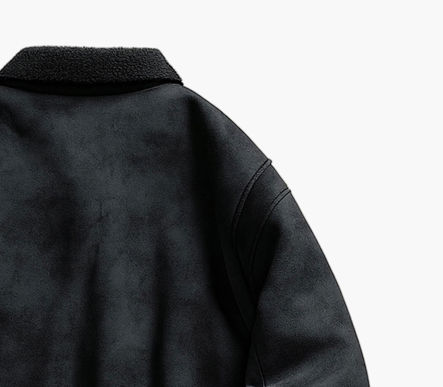 Men’s Fleece Winter Jacket – Windproof Thick Zip-Up Coat