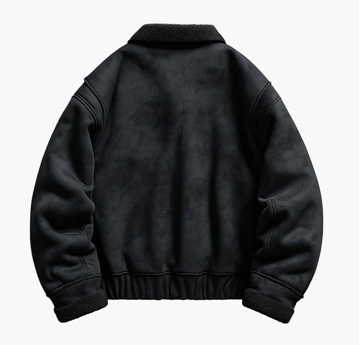 Men’s Fleece Winter Jacket – Windproof Thick Zip-Up Coat