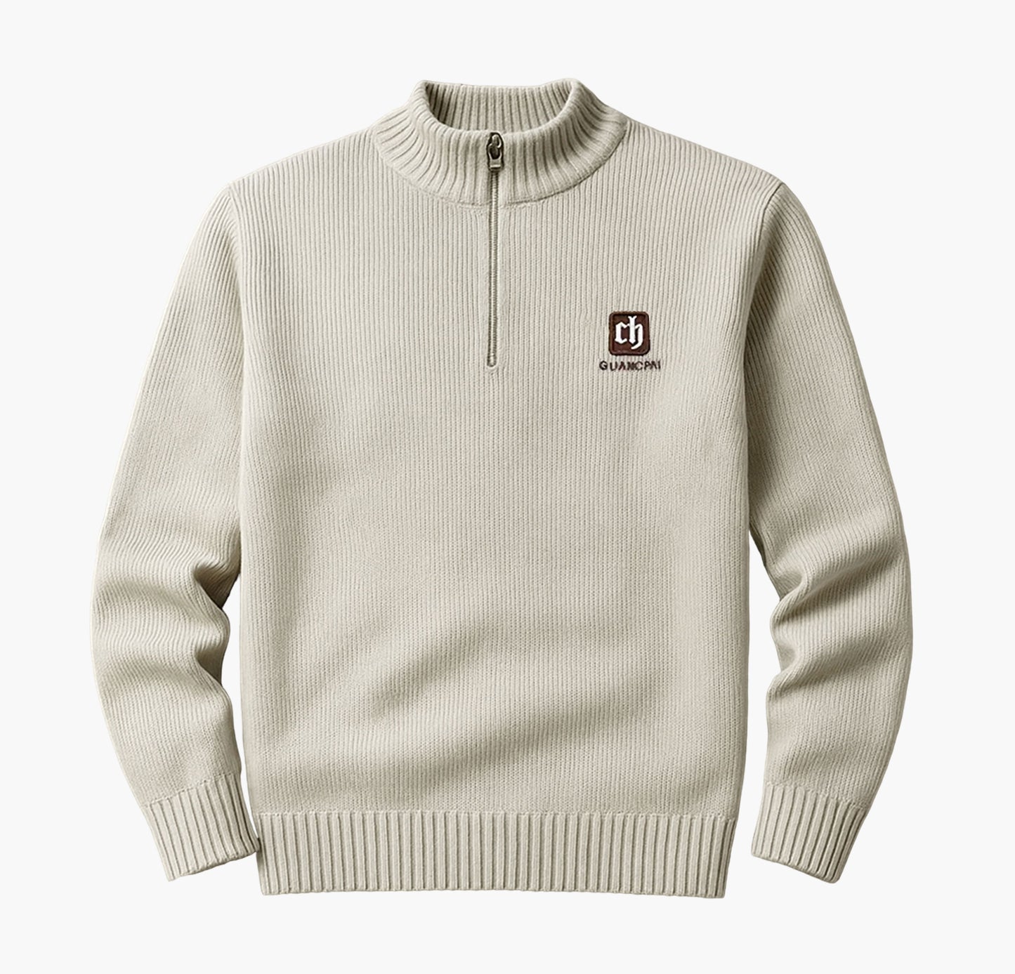 Men’s Thermal Knit Sweater Jacket – Full-Zip Winter Pullover for Casual & Formal Wear