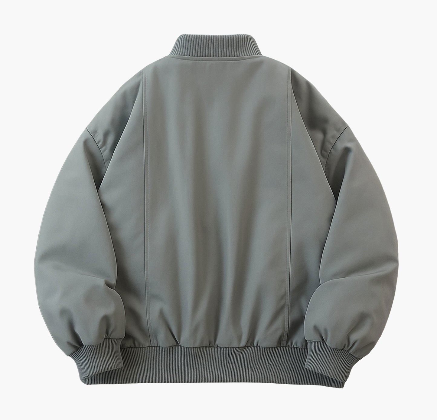 Men’s Retro Bomber Jacket – Classic Zip-Up Spring Coat